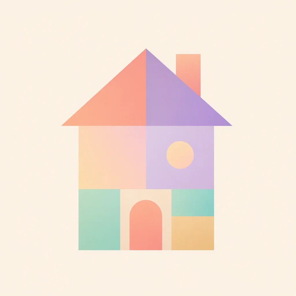Polyamorous household agreement: a home built from stacked blocks