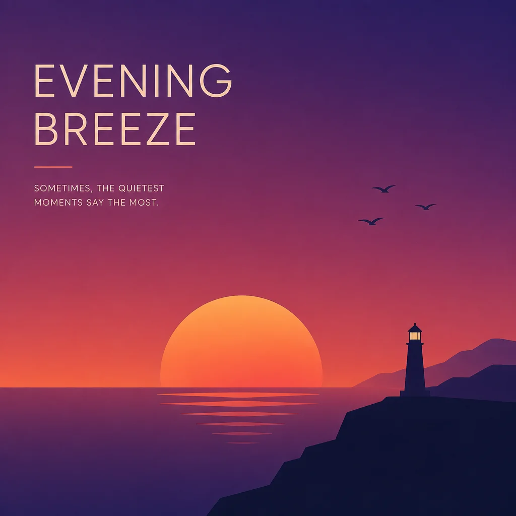 Gradient horizon with rising sun minimalist illustration